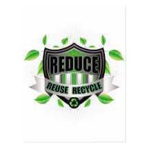Recycle Shield Postcard