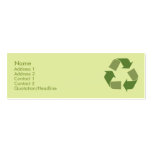 Recycle - Skinny Business Card