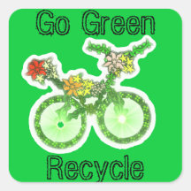 Recycle Square Sticker