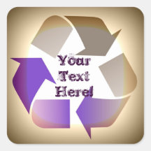 Recycle Square Sticker #2