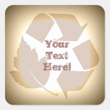 Recycle Square Sticker #3