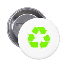 Recycle Symbol by Chillee Wilson Pinback Buttons