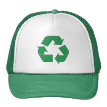 RECYCLE SYMBOL MESH HATS