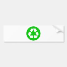 Recycle Symbol - Reduce, Reuse, Recycle Bumper Stickers