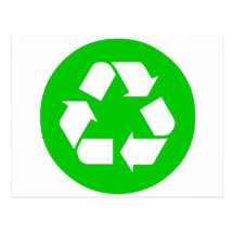 Recycle Symbol - Reduce, Reuse, Recycle Postcard