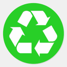 Recycle Symbol - Reduce, Reuse, Recycle Stickers