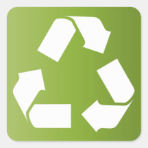 RECYCLE SYMBOL STICKER