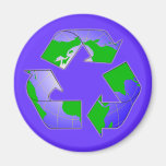Recycle Symbol with Earth Magnet