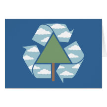 Recycle Tree & Sky Greeting Cards