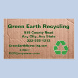 Recycling Business Cardboard Look Business Card business cards