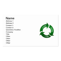 Recycling Business Cards