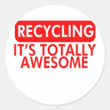 Recycling, It's awesome Sticker