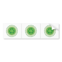 Recycling Sign Medallion bumper stickers