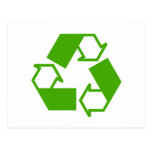Recycling Symbol Postcard
