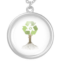 RECYCLING TREE Faded.png Pendant