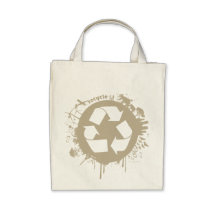 Recylce Splat Organic Tote bag