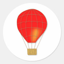 Red air balloon stickers