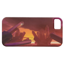 Red Alien Crystal World iPhone 5 Cases