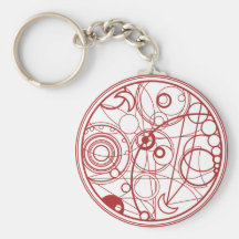 Red Alien Design Key Chain