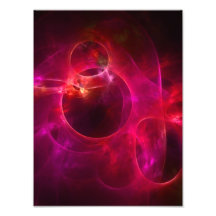 Red and Berry Circles Photographic Print