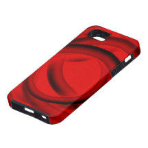 Red and Black Abstract Tube Design