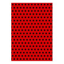 Red and Black Polka Dot Pattern. Spotty. Business Card Templates