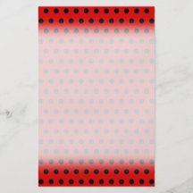 Red and Black Polka Dot Pattern. Spotty. Custom Flyer