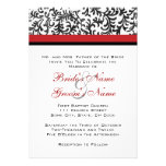 Red and Black Wedding Invitation