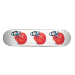red and blue football helmet vector graphic custom skateboard