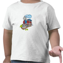 Red and Blue Train T Shirt