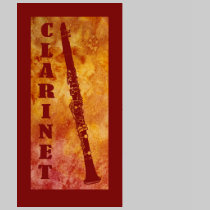 Red and Orange Clarinet t-shirts