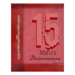Red and Pink Quinceanera Invitation