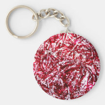 Red and Silver Christmas Garland Key Chains