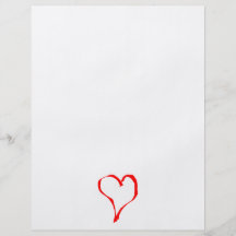 Red and White Love Heart Design. Flyer