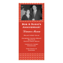 red and white pattern customised rack card