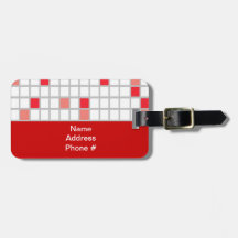Red and White Plaid Pattern