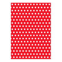 Red and White Polka Dot Pattern. Spotty. Business Cards