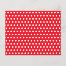 Red and White Polka Dot Pattern. Spotty. Custom Flyer