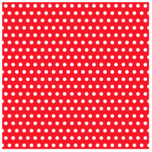 Red and White Polka Dot Pattern. Spotty. Photo Cut Out