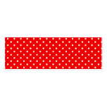 Red and White Polka Dots Business Card