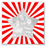 Red and White Starburst Frame Photo