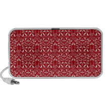 Red and White Vintage Abstract Hearts speakers