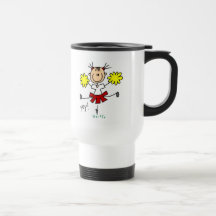 Red and Yellow Cheerleader T-shirts and GIfts Mug