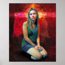 Red Angel Print