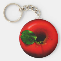 Red Apple Design Key Chains