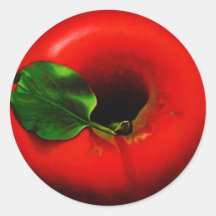 Red Apple Design Sticker