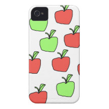 Red Apples and Green Apples Pattern. iPhone 4 Case-Mate Case