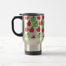 Red Apples and Green Apples Pattern. Coffee Mugs
