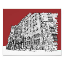 Red architectural ink photo
