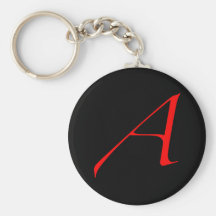 Red Atheist "A" keychain